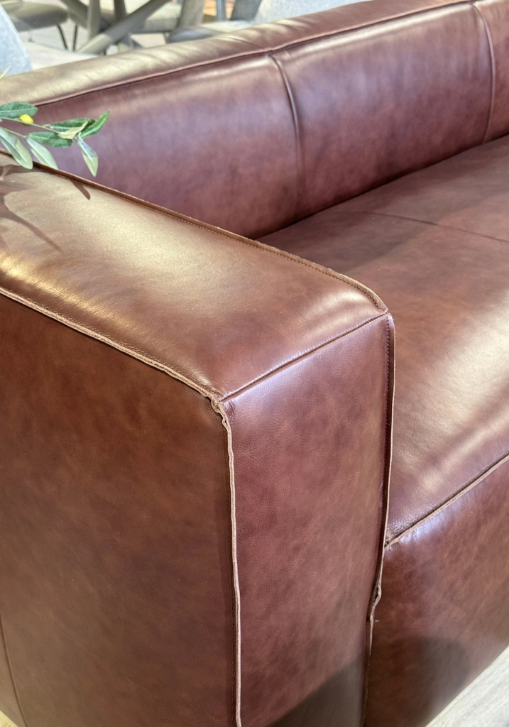 [JN-552/M] Sofa Cuero Natural (Marron)