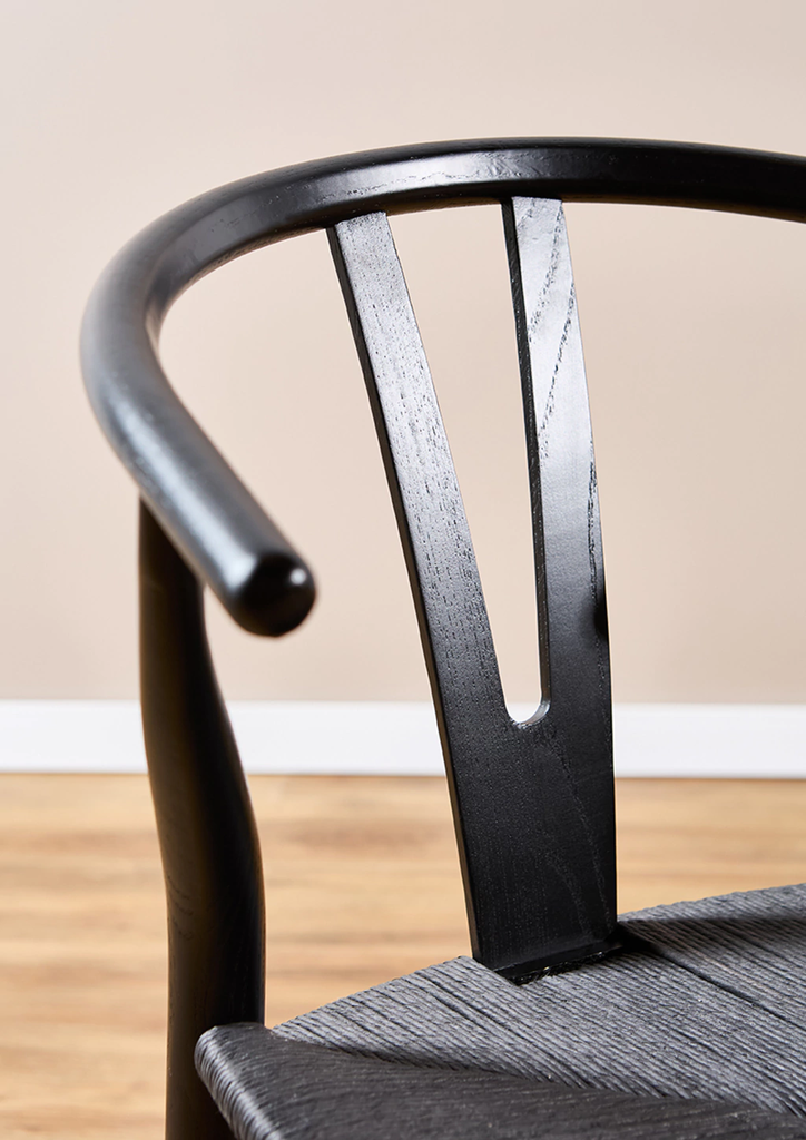 [RS-2212/BLACK] Silla Wishbone (Negro)