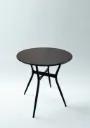 Mesa metal redonda negra 70cm