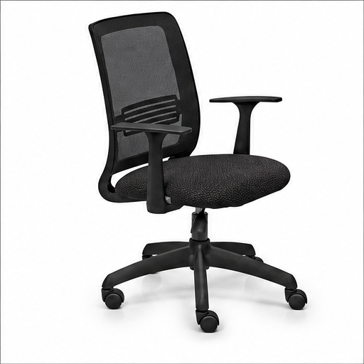 Silla Mint negra con apoyo lumbar